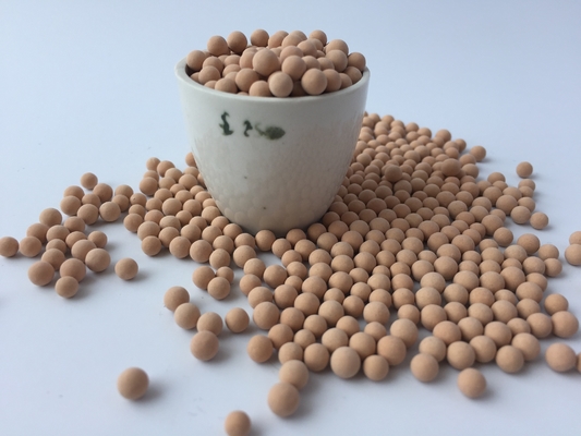 Qualität  1.6-2.5mm 4A Molecular Sieve Desiccant Granular  With 85N Compressive Strength Fabrik